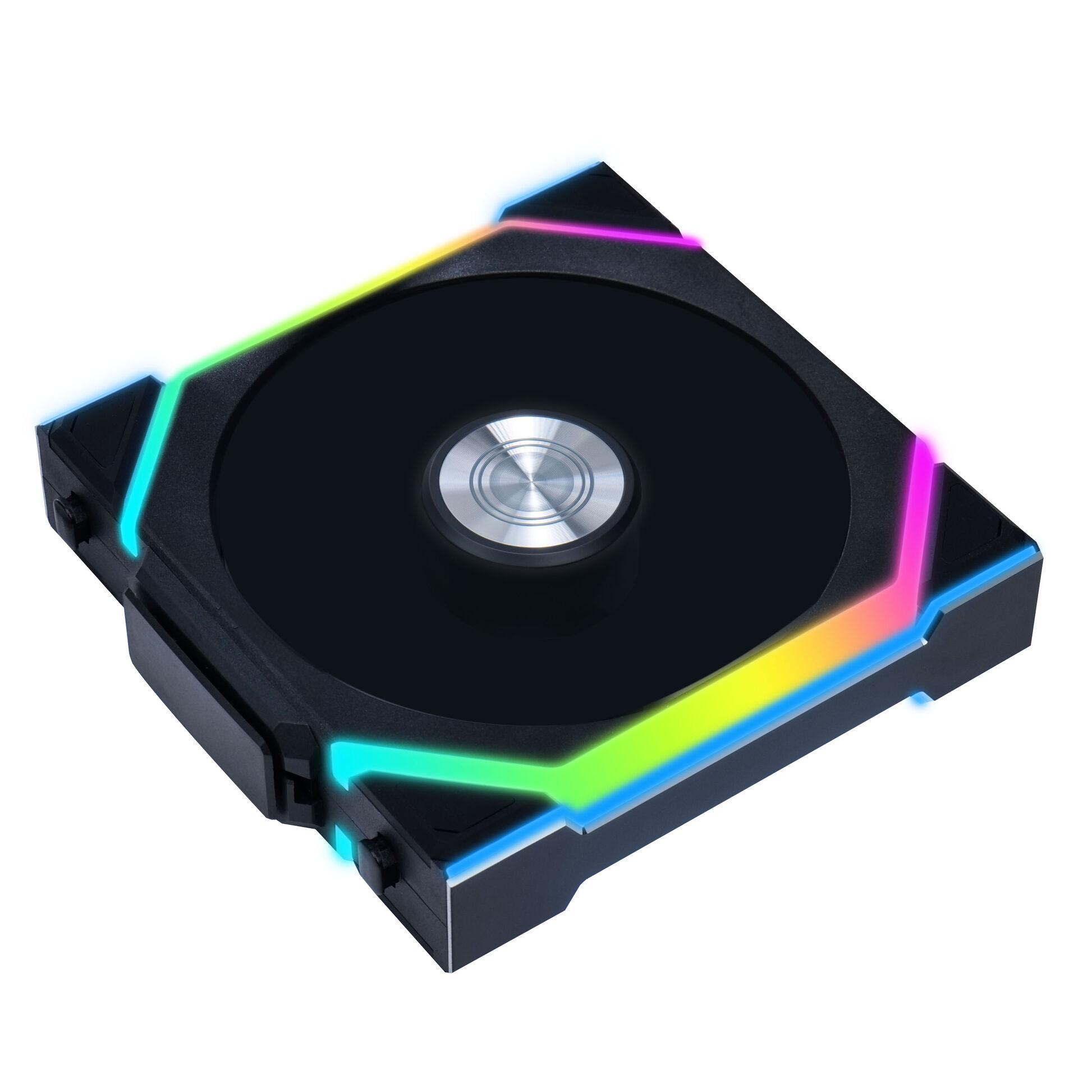 Вентилатори 3бр Lian Li UNI FAN SL Wireless ARGB PWM Reverse Blade - 120 mm Черен + Контролер