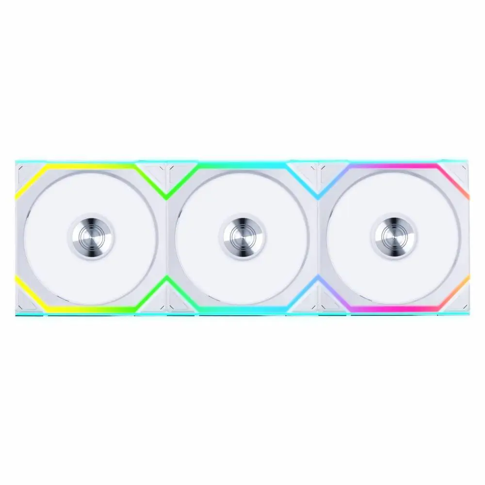 Вентилатори 3бр Lian Li UNI FAN SL Wireless ARGB PWM Reverse Blade - 120 mm Бели + Контролер