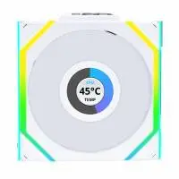 Вентилатори 3бр Lian Li UNI FAN SL Wireless LCD ARGB PWM - 120 mm Бели