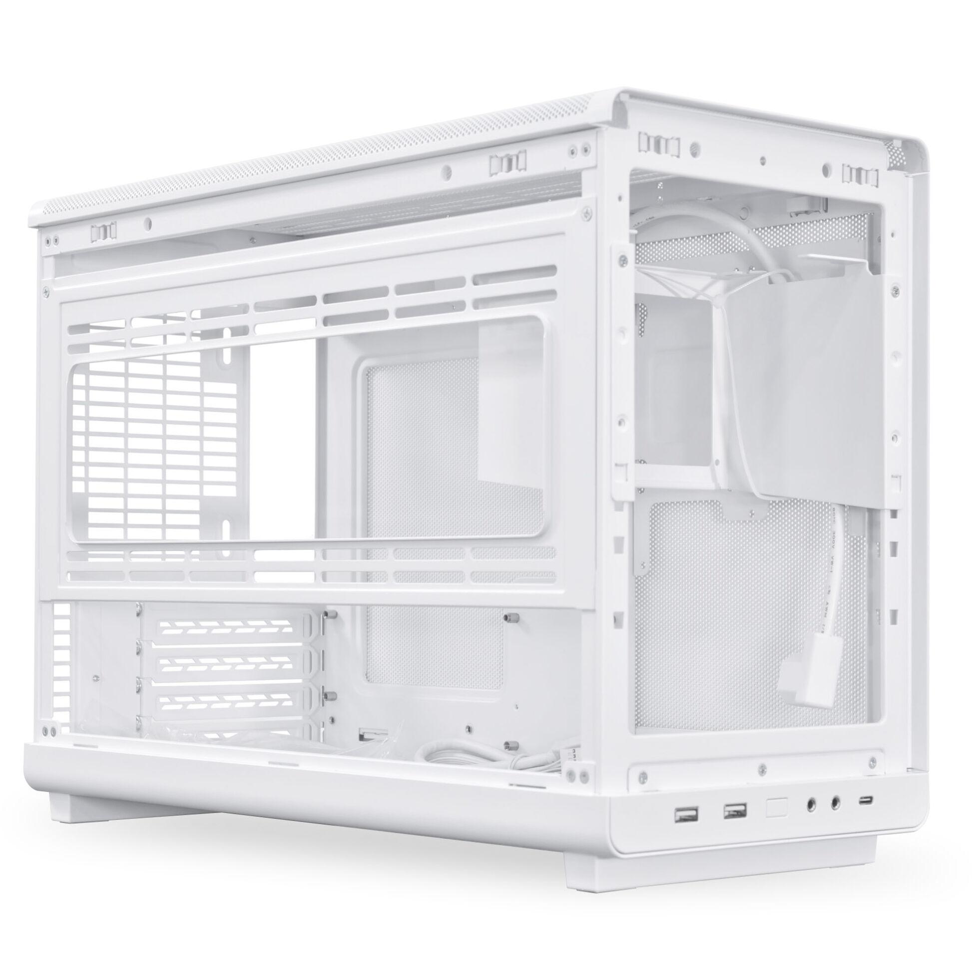 Кутия Lian Li DAN A3-mATX Wood Edition White - Micro Tower
