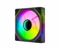Вентилатор AeroCool Phantom M-3R Infinity Mirror ARGB REVERSE Black Fan 120mm 