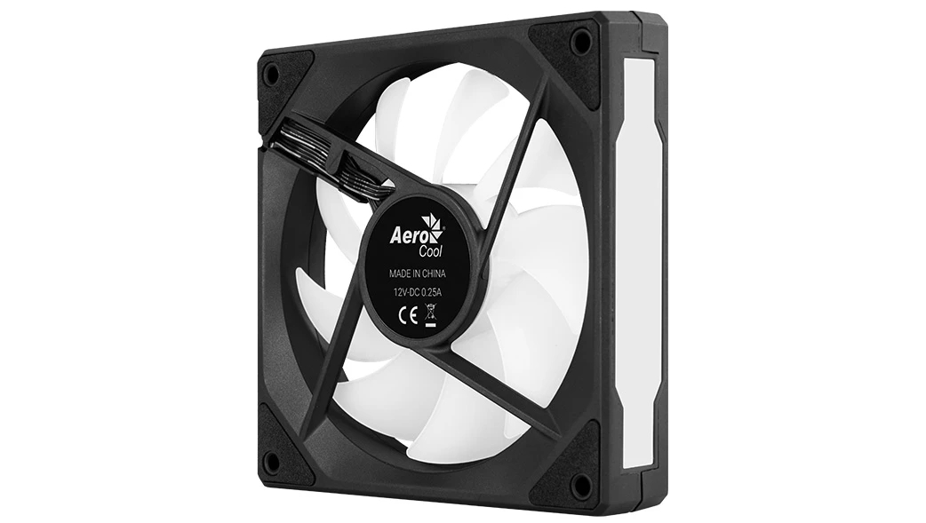 Вентилатор AeroCool Phantom M-3R Infinity Mirror ARGB REVERSE Black Fan 120mm 