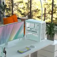 Кутия AeroCool D502A White Addressable RGB Case ATX