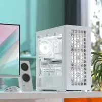 Кутия AeroCool D502A White Addressable RGB Case ATX