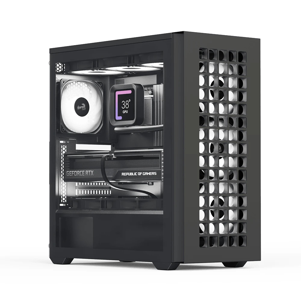 Кутия AeroCool D502A Black Addressable RGB Case ATX