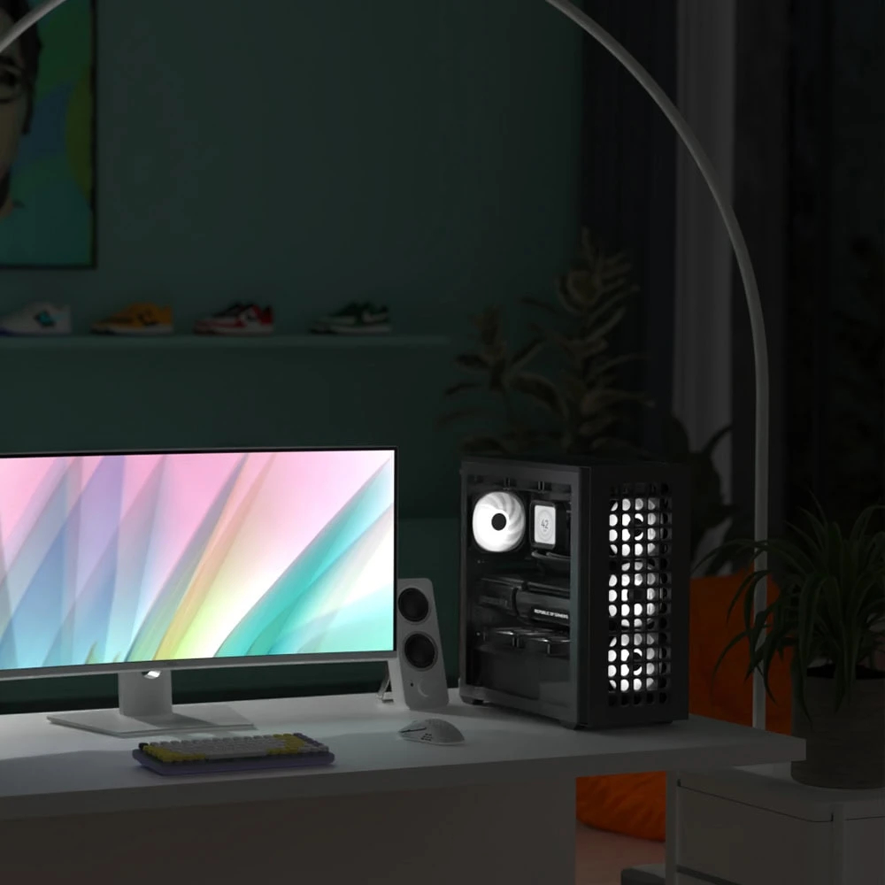 Кутия AeroCool D502A Black Addressable RGB Case ATX