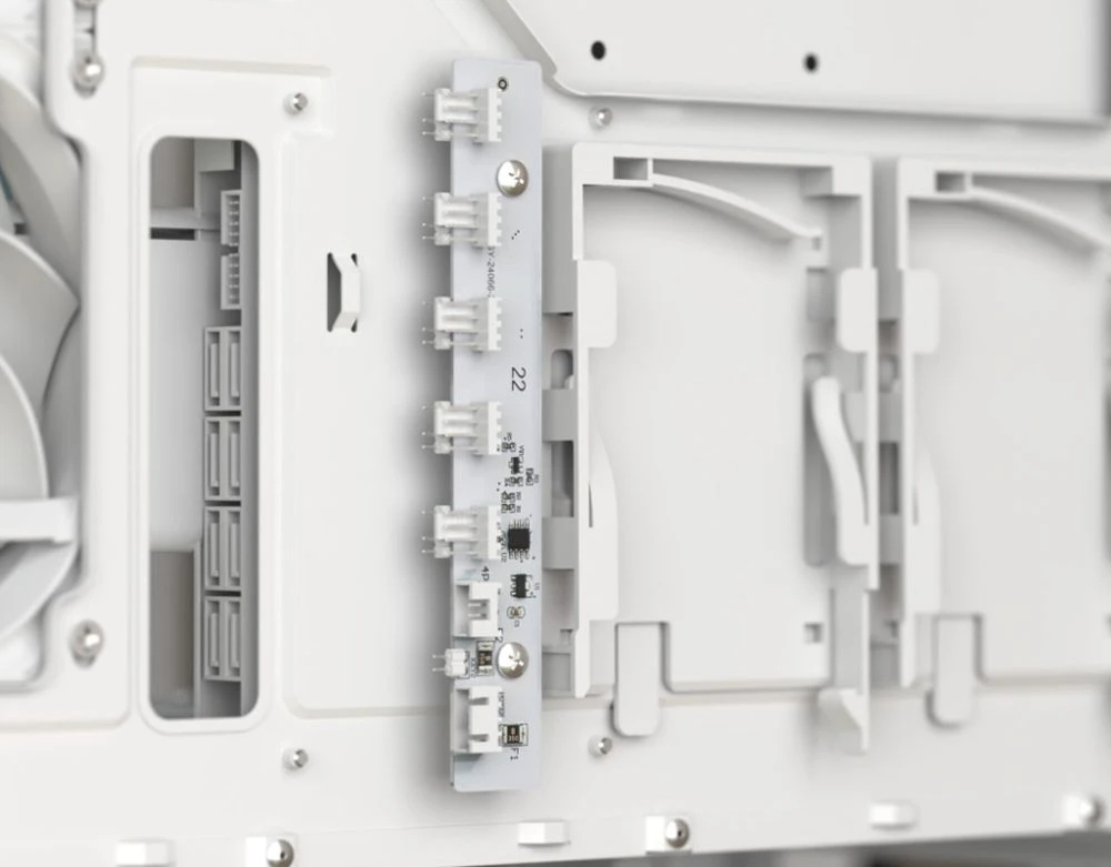 Кутия AeroCool D501A White Addressable RGB Wood Case ATX