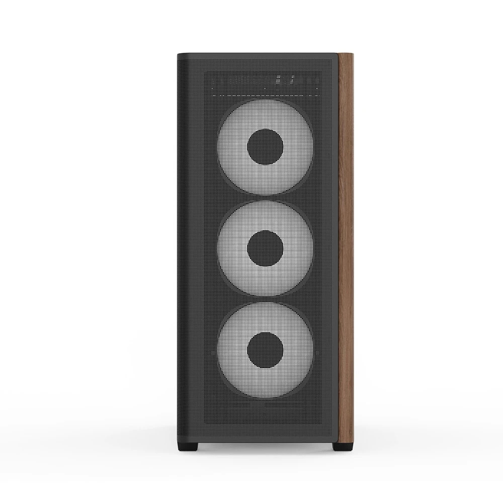 Кутия AeroCool D501A Black Addressable RGB Wood Case ATX