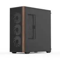 Кутия AeroCool D501A Black Addressable RGB Wood Case ATX