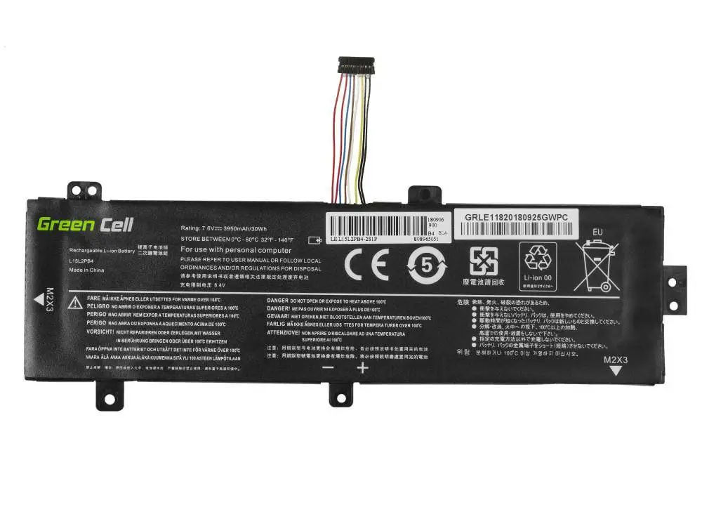 Батерия за лаптоп GREEN CELL, Lenovo L15C2PB3 L15L2PB4 L15M2PB3 L15S2TB0 for Lenovo Ideapad 310-15 IAP 310-15IKB 310-15ISK 510-15IKB 510-15ISK 7,6V 3500mAh