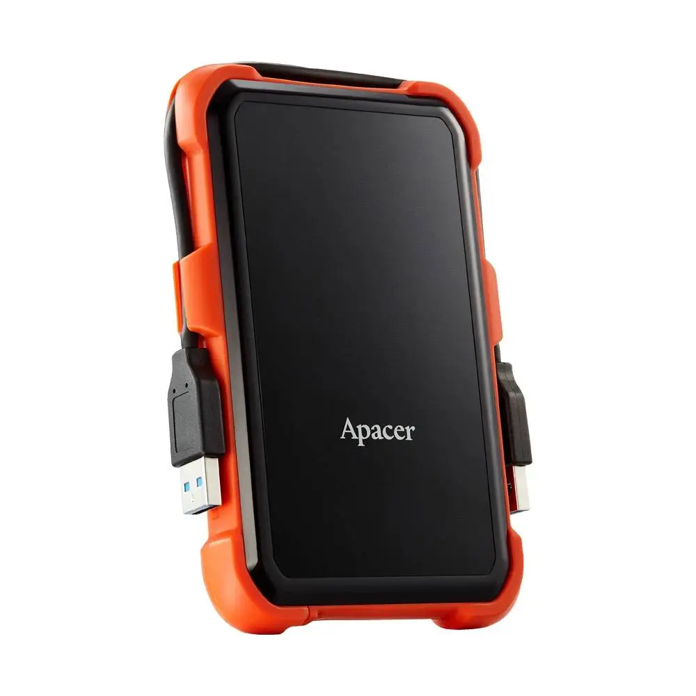 Apacer Външен хард диск Portable Hard Drive AC630 1TB USB 3.2 Gen 1, Military-Grade, Shockproof, Black
