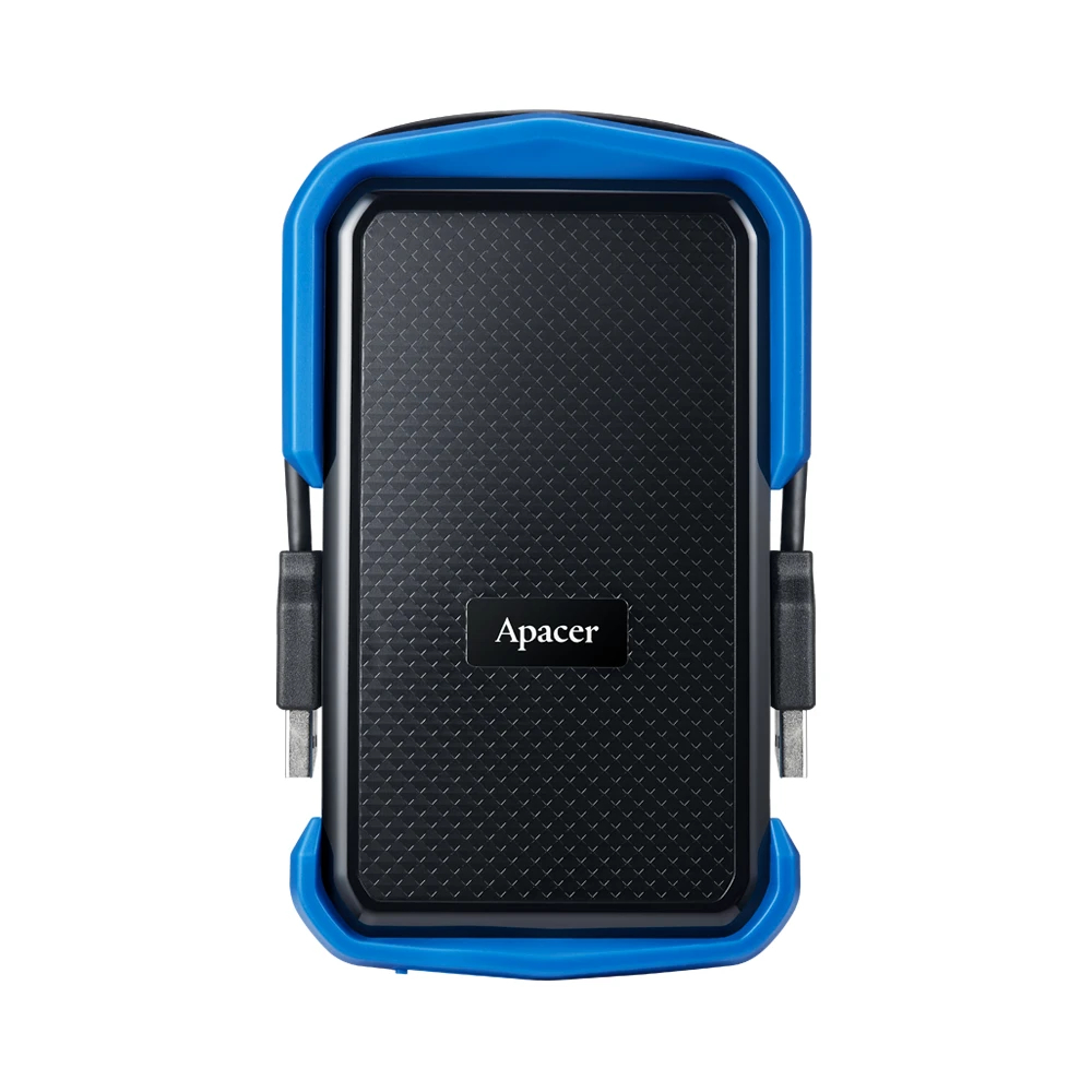 Apacer Външен хард диск Portable Hard Drive AC631 2TB USB 3.2 Gen 1, Military-Grade, Shockproof, Black