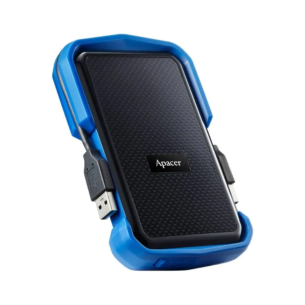 Apacer Външен хард диск Portable Hard Drive AC631 2TB USB 3.2 Gen 1, Military-Grade, Shockproof, Black