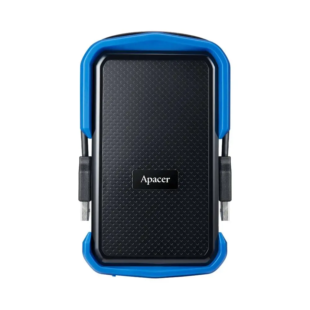 Apacer Външен хард диск Portable Hard Drive AC631 1TB USB 3.2 Gen 1, Military-Grade, Shockproof, Black