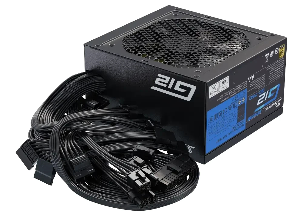 Alimentation Seasonic G12 GC Series 750W 80+ Gold - PSU Certifiée, Fiable Et Durable Pour PC Gaming