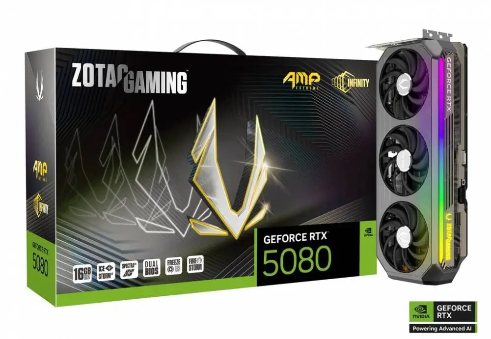 Видео карта ZOTAC GAMING GeForce RTX 5080 AMP Extreme INFINITY