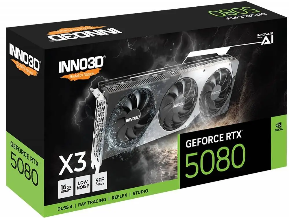 Видео карта INNO3D GeForce RTX 5080 X3 16GB - N5080316D7176068N