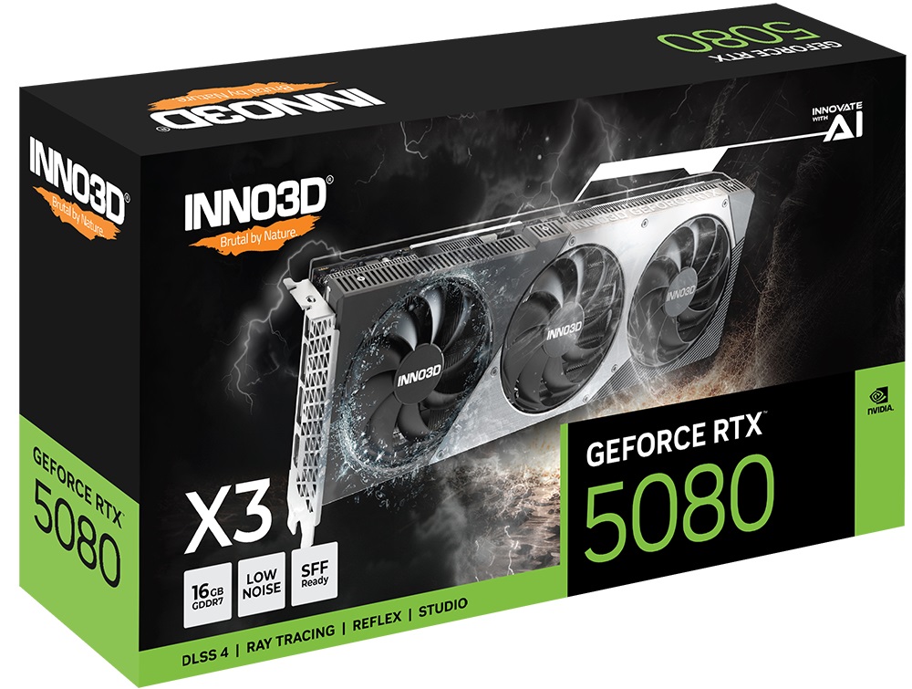 Видео карта INNO3D GeForce RTX 5080 X3 16GB - N5080316D7176068N