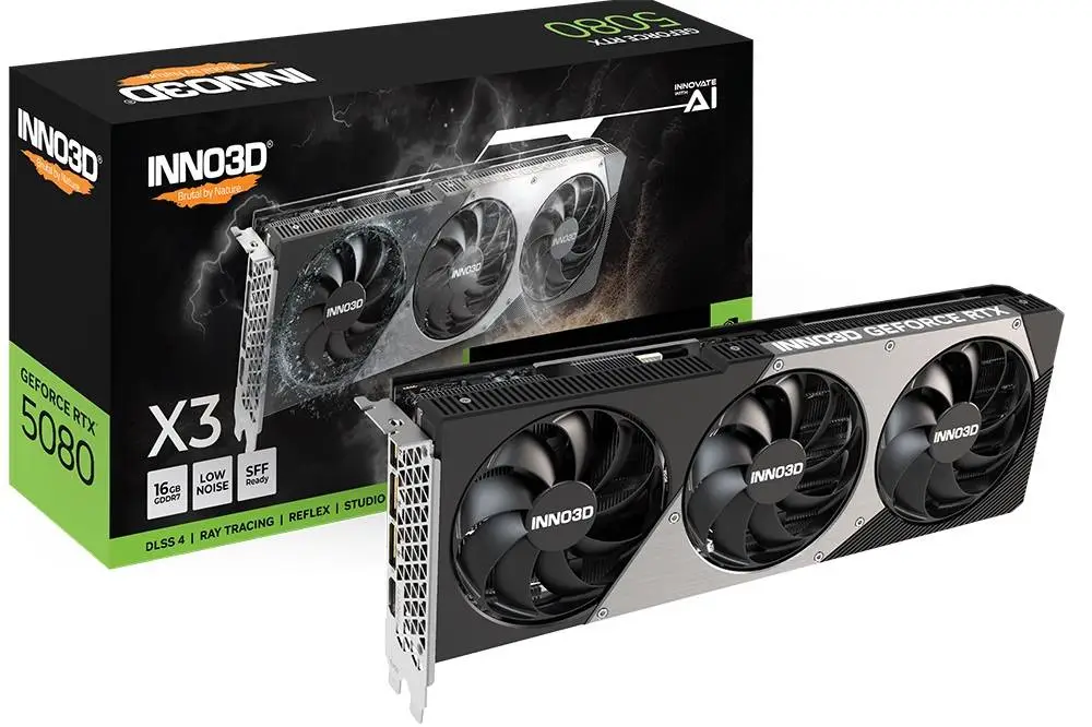 Видео карта INNO3D GeForce RTX 5080 X3 16GB - N5080316D7176068N