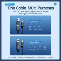 Orico външна кутия за диск Storage - Case - M.2 NVMe Dual-Bay - USB-C 10Gbps, Aluminium - AM2C3-2N-GY