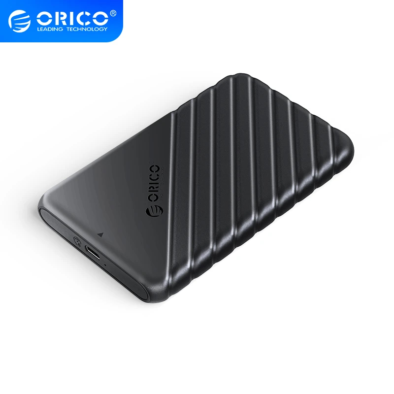 Orico външна кутия за диск Storage - Case - 2.5 inch USB-C Black - 25PW1C-C3-BK