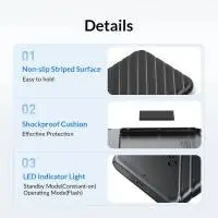 Orico външна кутия за диск Storage - Case - 2.5 inch USB-C Black - 25PW1C-C3-BK