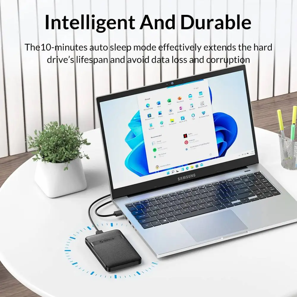 Orico кутия за диск Storage - Case - 2.5 inch USB-C - 2577C3-V1-BK