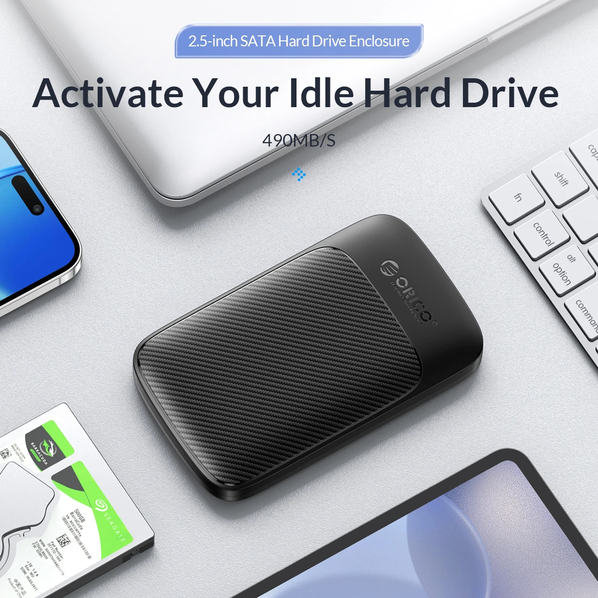 Orico кутия за диск Storage - Case - 2.5 inch USB-C - 2020C3-V1-BK