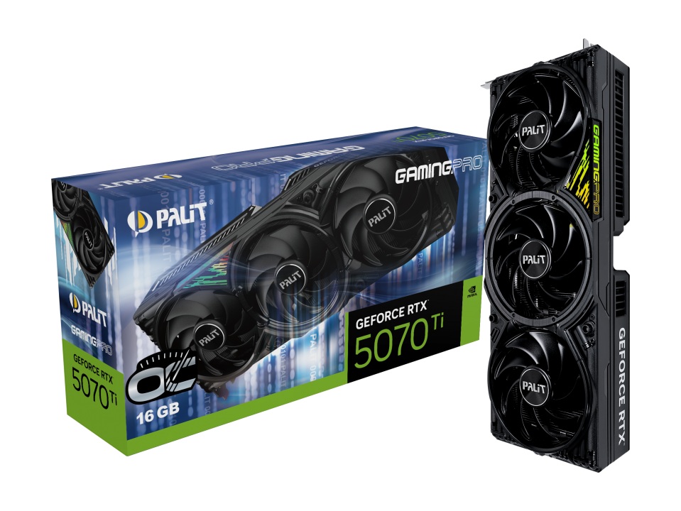 Видео карта Palit GeForce RTX 5070 Ti GamingPro OC 16GB - NE7507TS19T2-GB2031A