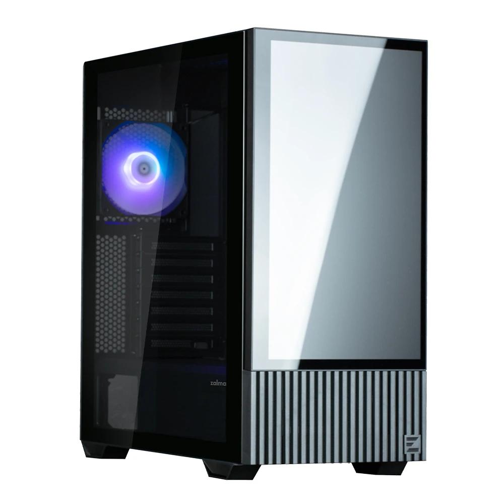 Кутия Zalman Z10 DS 15.6 FHD Display Mid-Tower, Tempered Glass - Черна
