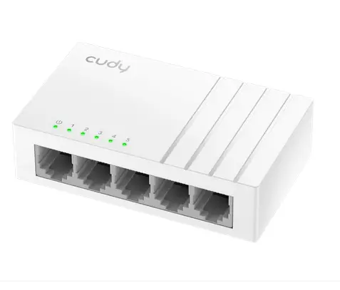 Суич Cudy GS105U, 5 портов, 10/100/1000, Auto-MDI/MDIX, USB-C Port