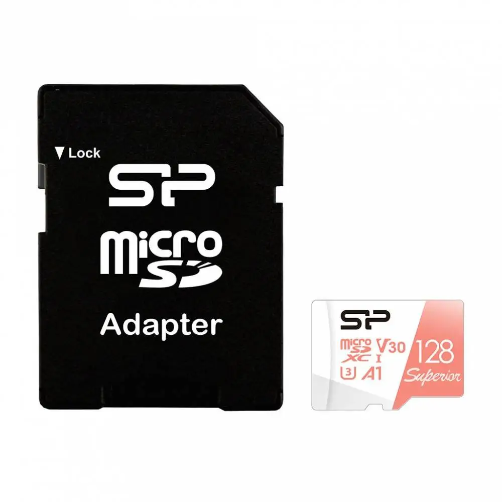 Карта памет Silicon Power Superior 128GB, microSDXC, Class 10, SD Adapter