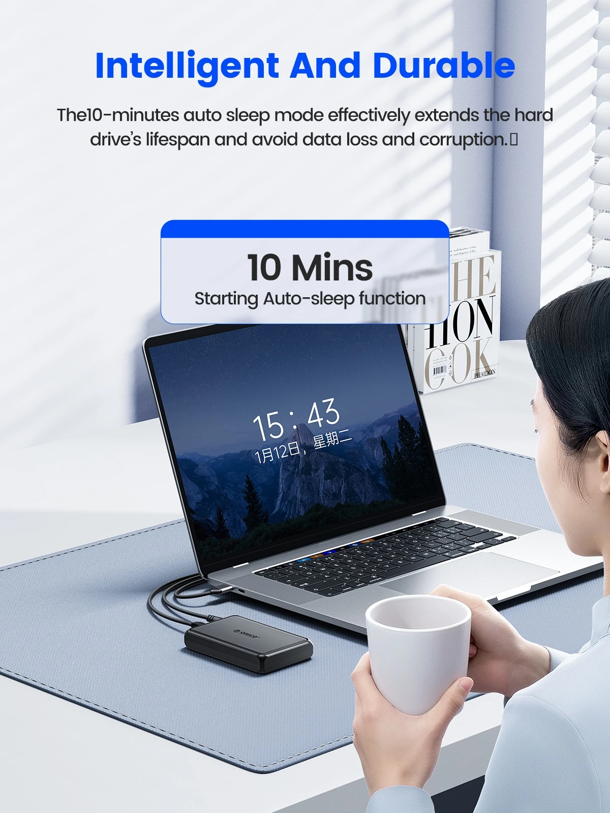 Orico кутия за диск Storage - Case - 3.5 inch USB-A black - DDL35-U3-EU-BK