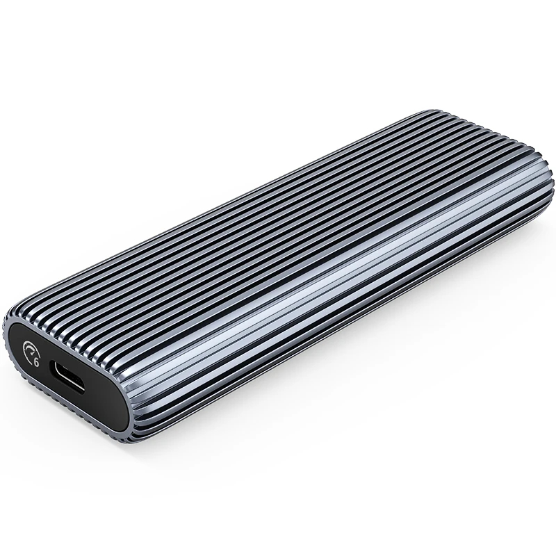 Orico boîtier externe pour disque Storage - Case - M.2 NVMe M-key 10 Gbps, Aluminium - AM2C3-G2-GY