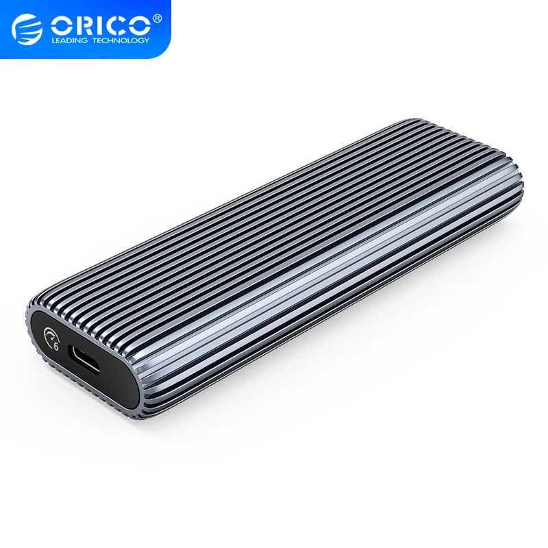 Orico boîtier externe pour disque Storage - Case - M.2 NVMe M-key 10 Gbps, Aluminium - AM2C3-G2-GY