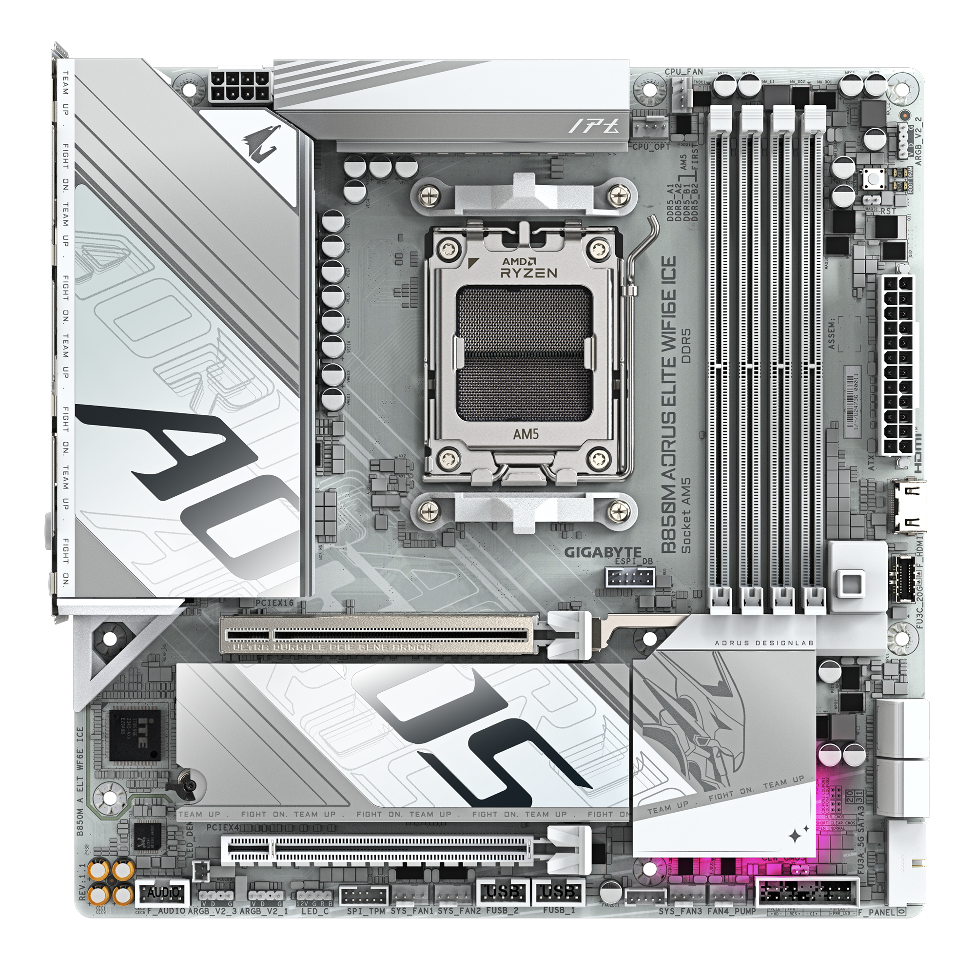 Дънна платка Gigabyte B850M AORUS ELITE WIF6E ICE 