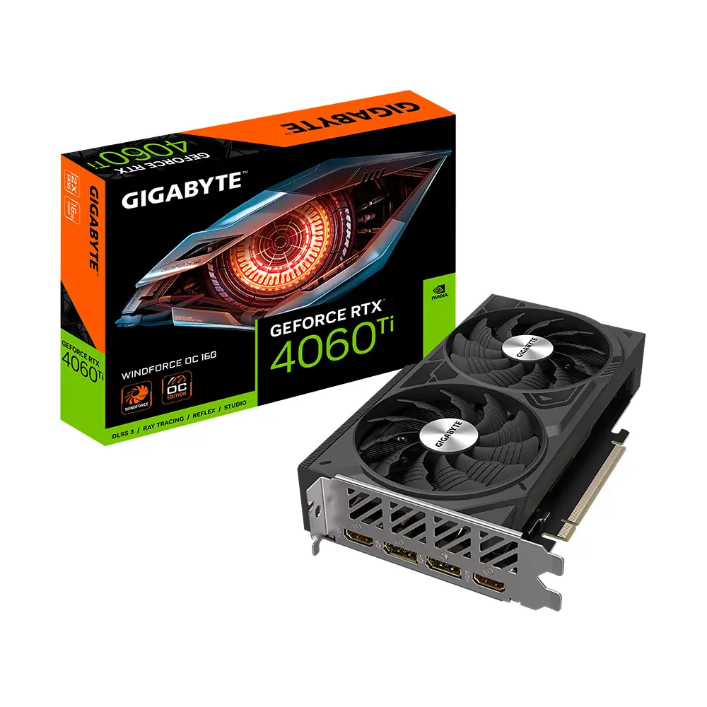 Видео карта Gigabyte GeForce RTX 4060 Ti WINDFORCE OC 16G