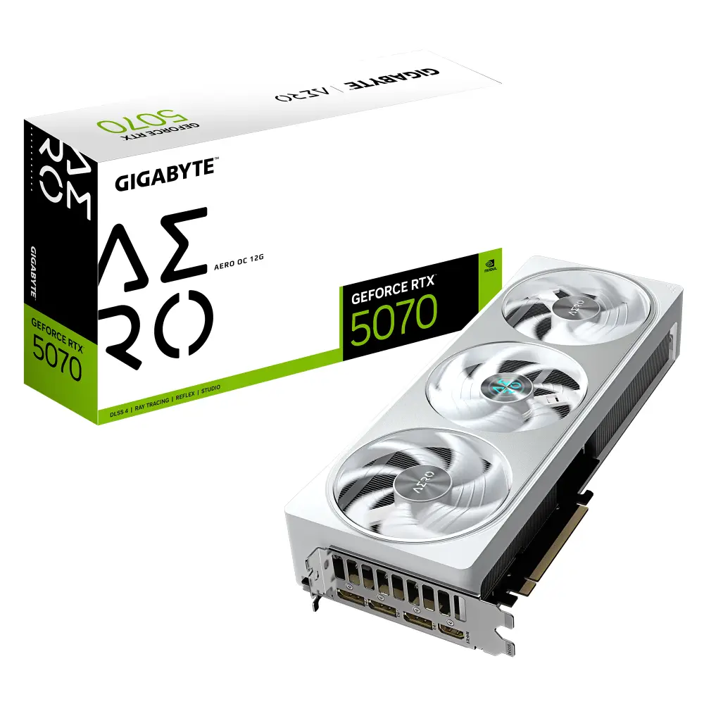 Видео карта Gigabyte GeForce RTX 5070 AERO OC 12G