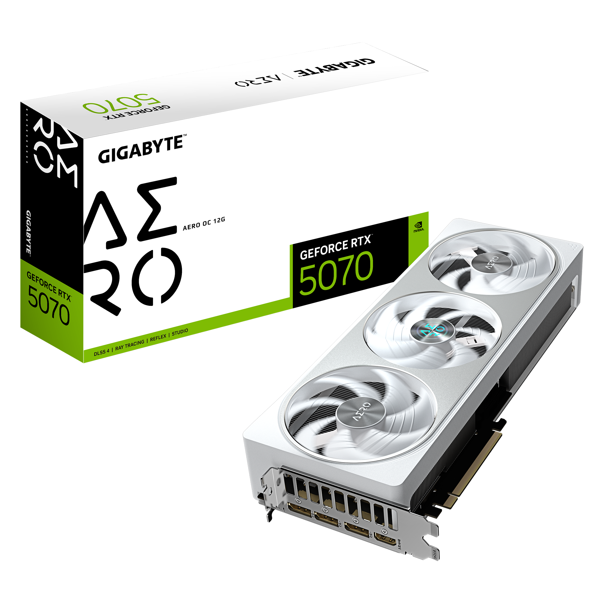 Видео карта Gigabyte GeForce RTX 5070 AERO OC 12G