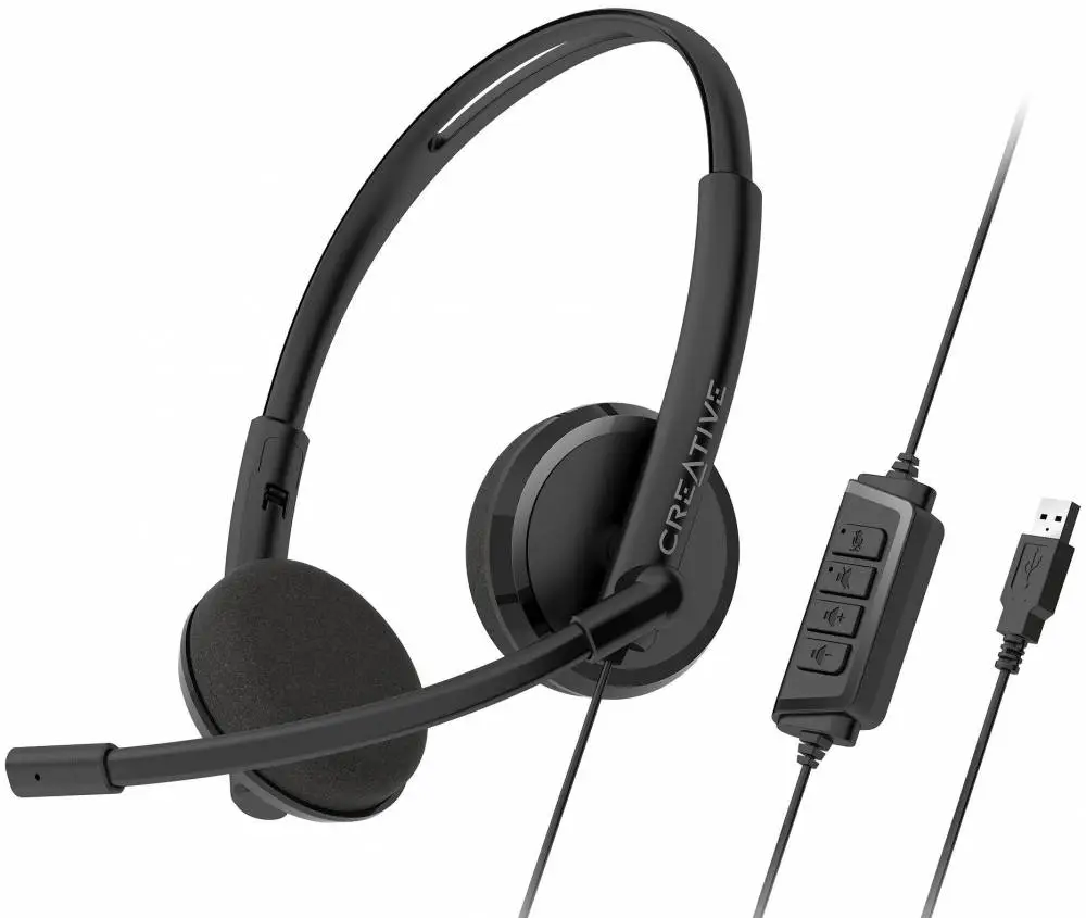 Слушалки с микрофон Creative HS-220 - USB