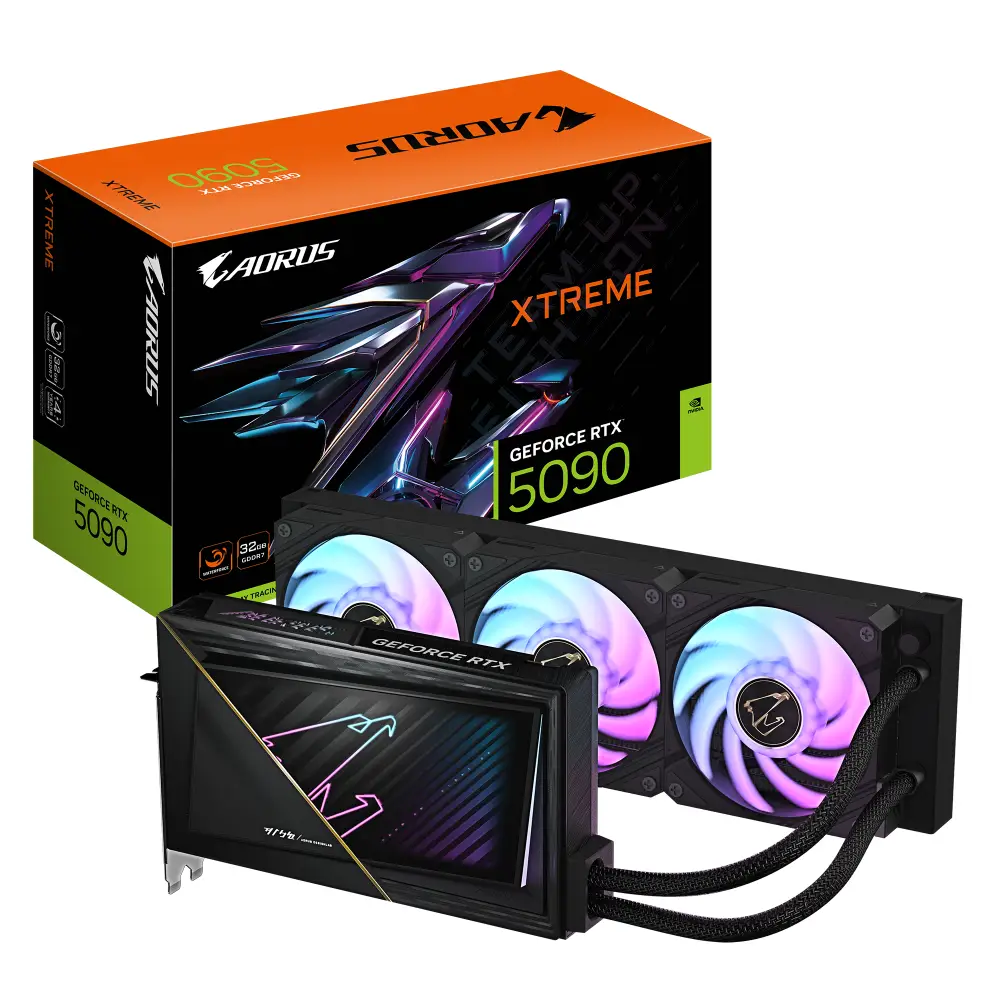 Видео карта Gigabyte AORUS GeForce RTX 5090 XTREME WATERFORCE 32G