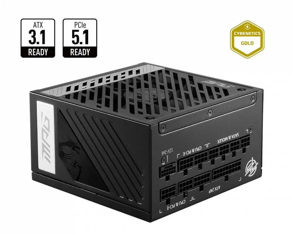 Захранване MSI MPG A850GN PCIE5 850W 80 Plus Gold ATX 3.1, PCIe 5.1 PSU