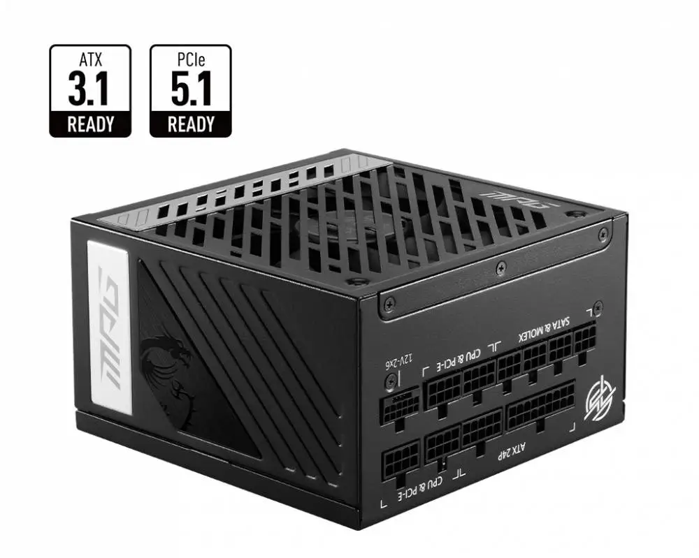 Захранване MSI MPG A750GN PCIE5 750W 80 Plus Gold ATX 3.1, PCIe 5.1 PSU