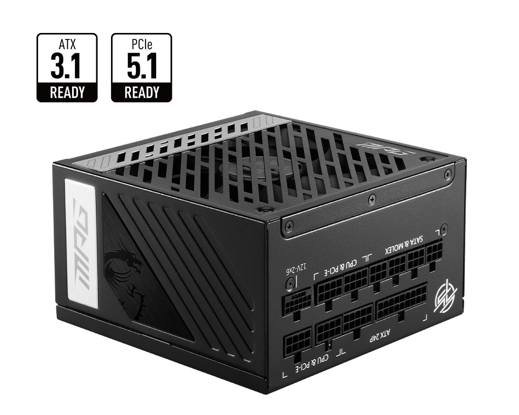 Захранване MSI MPG A750GN PCIE5 750W 80 Plus Gold ATX 3.1, PCIe 5.1 PSU