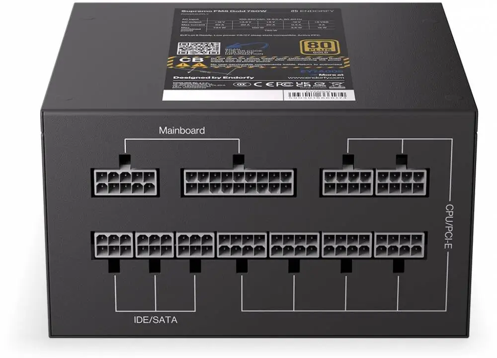 Захранване Endorfy Supremo FM5 750W 80+ Gold Fully Modular - EY7A008