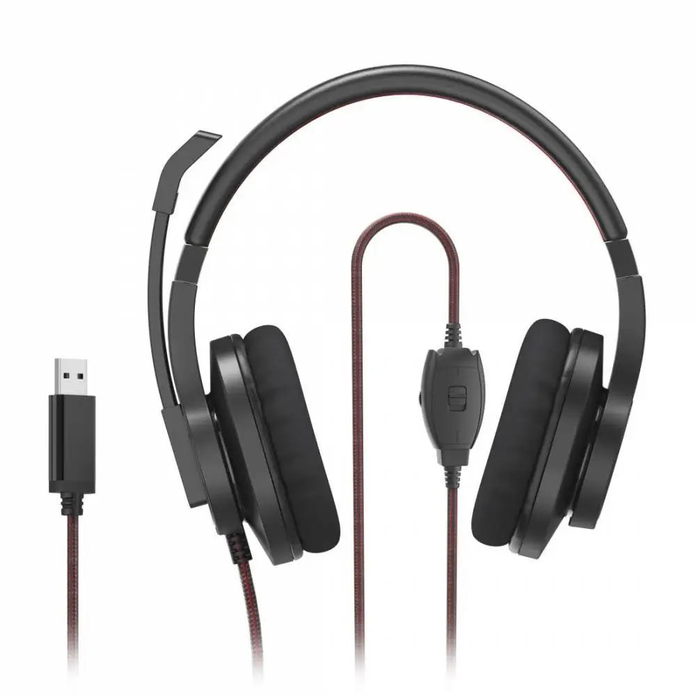 HAMA Слушалки с микрофон HS-USB400 V2, черно