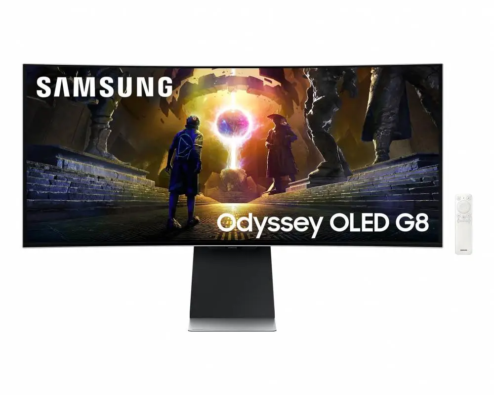 Монитор Samsung Odyssey OLED G8 G85SD Ultra WQHD, 34" CURVED 1800R 3440 x 1440, 175 Hz, 0.03ms, G-SYNC Compatible, AMD FreeSync Premium Pro 