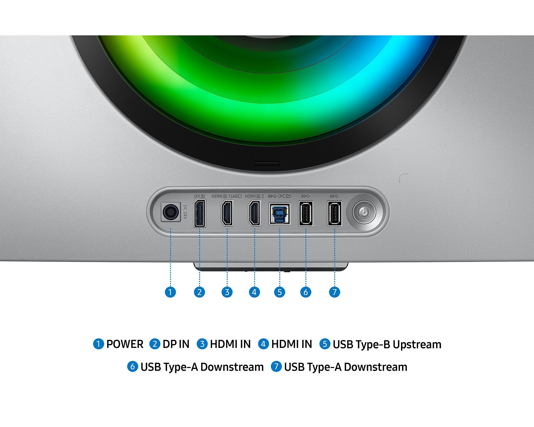 Монитор Samsung Odyssey OLED G8 G85SD Ultra WQHD, 34" CURVED 1800R 3440 x 1440, 175 Hz, 0.03ms, G-SYNC Compatible, AMD FreeSync Premium Pro 