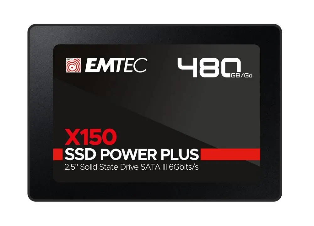 Disque SSD EMTEC X150 480GB 2.5" SATAIII 6Gb/s 3D NAND - ECSSD480GX150