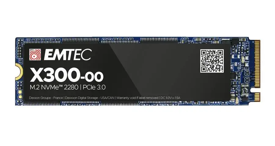 Диск SSD EMTEC X300 256GB M.2 2280 NVMe PCIe Gen3x4 - ECSSD256GX300